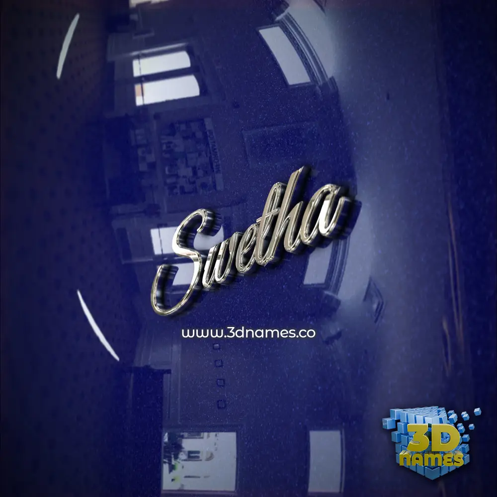 swetha in Metalic Blue style - 3D name wallpaper swetha in Metalic Blue style - 3D name wallpaper