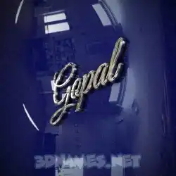 gopal in Metalic Blue style - 3D name wallpaper