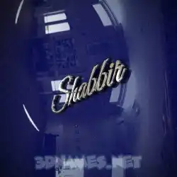 shabbir in Metalic Blue style - 3D name wallpaper