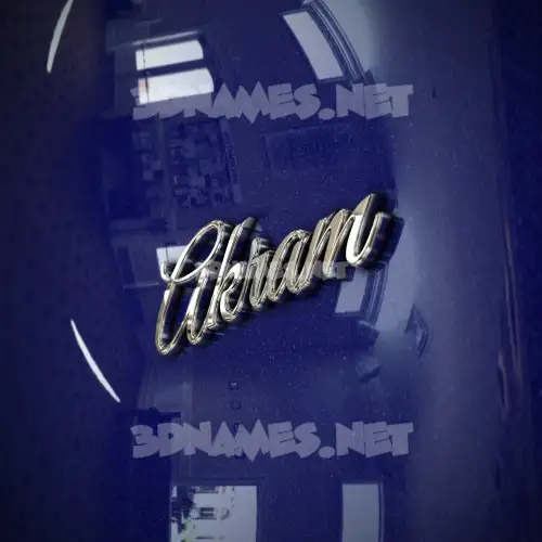 akram in Metalic Blue style - 3D name wallpaper akram in Metalic Blue style - 3D name wallpaper