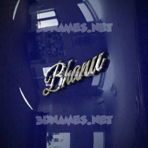 bhanu in Metalic Blue style - 3D name wallpaper bhanu in Metalic Blue style - 3D name wallpaper