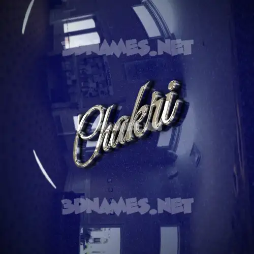 chakri in Metalic Blue style - 3D name wallpaper chakri in Metalic Blue style - 3D name wallpaper