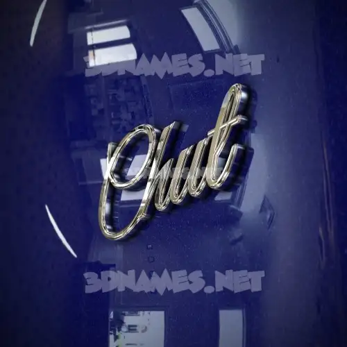 chut in Metalic Blue style - 3D name wallpaper chut in Metalic Blue style - 3D name wallpaper