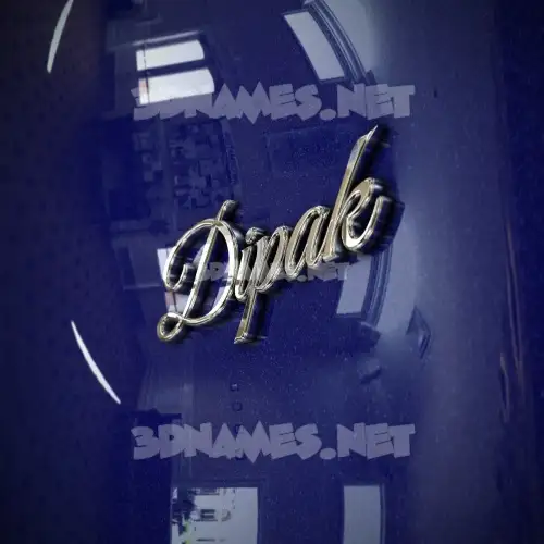dipak in Metalic Blue style - 3D name wallpaper dipak in Metalic Blue style - 3D name wallpaper