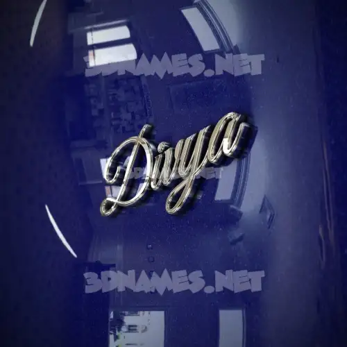 divya in Metalic Blue style - 3D name wallpaper divya in Metalic Blue style - 3D name wallpaper