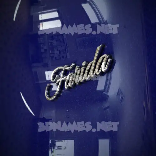 farida in Metalic Blue style - 3D name wallpaper farida in Metalic Blue style - 3D name wallpaper