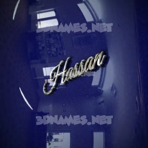 hassan in Metalic Blue style - 3D name wallpaper hassan in Metalic Blue style - 3D name wallpaper