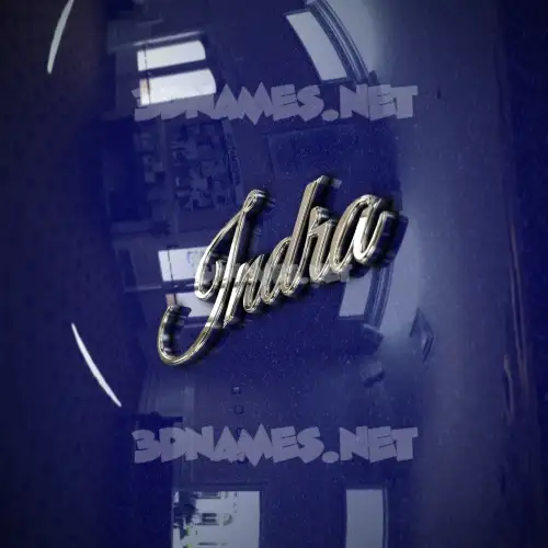 indra in Metalic Blue style - 3D name wallpaper indra in Metalic Blue style - 3D name wallpaper