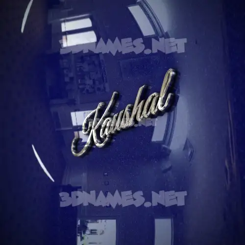 kaushal in Metalic Blue style - 3D name wallpaper kaushal in Metalic Blue style - 3D name wallpaper