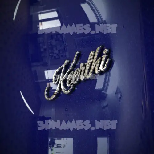 keerthi in Metalic Blue style - 3D name wallpaper keerthi in Metalic Blue style - 3D name wallpaper