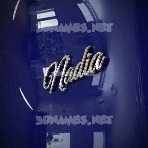nadia in Metalic Blue style - 3D name wallpaper nadia in Metalic Blue style - 3D name wallpaper