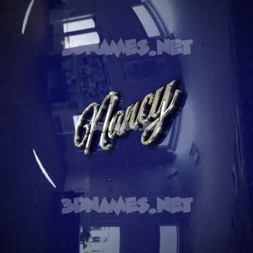 nancy in Metalic Blue style - 3D name wallpaper nancy in Metalic Blue style - 3D name wallpaper