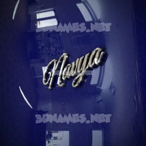 navya in Metalic Blue style - 3D name wallpaper navya in Metalic Blue style - 3D name wallpaper