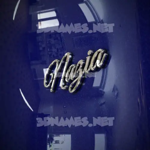 nazia in Metalic Blue style - 3D name wallpaper nazia in Metalic Blue style - 3D name wallpaper