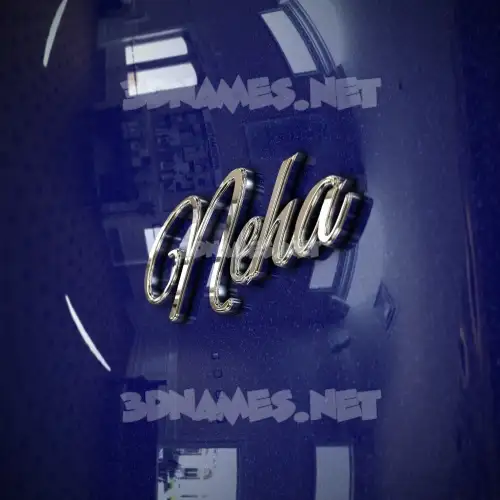 neha in Metalic Blue style - 3D name wallpaper neha in Metalic Blue style - 3D name wallpaper