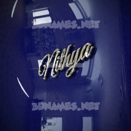 nithya in Metalic Blue style - 3D name wallpaper nithya in Metalic Blue style - 3D name wallpaper