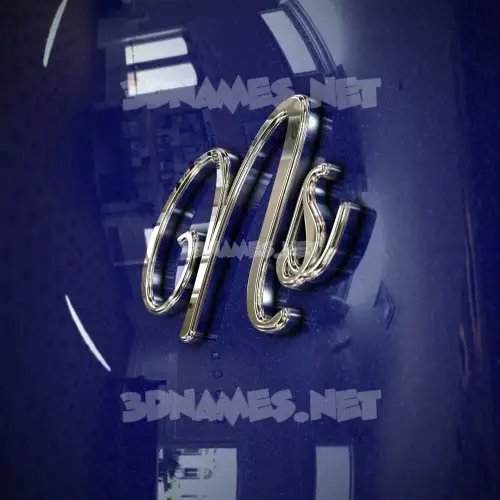 ns in Metalic Blue style - 3D name wallpaper ns in Metalic Blue style - 3D name wallpaper