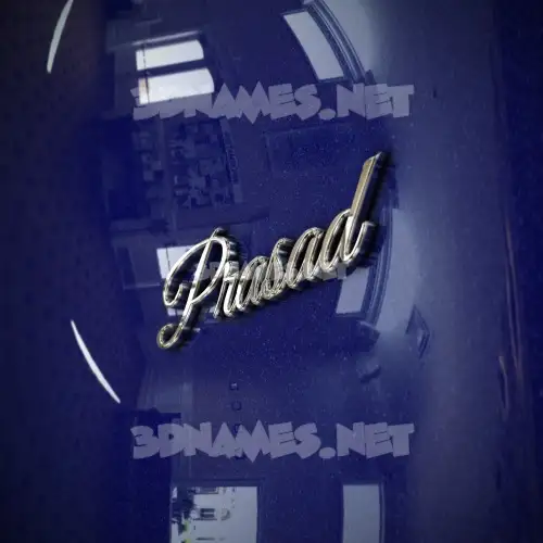 prasad in Metalic Blue style - 3D name wallpaper