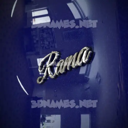 rama in Metalic Blue style - 3D name wallpaper rama in Metalic Blue style - 3D name wallpaper