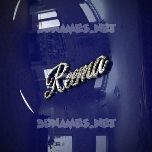 reema in Metalic Blue style - 3D name wallpaper reema in Metalic Blue style - 3D name wallpaper