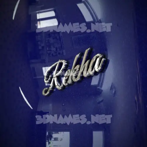 rekha in Metalic Blue style - 3D name wallpaper rekha in Metalic Blue style - 3D name wallpaper