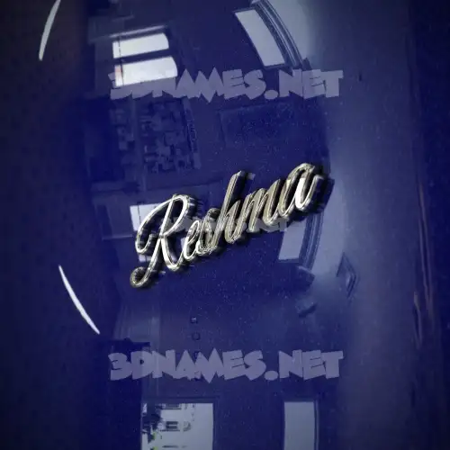 reshma in Metalic Blue style - 3D name wallpaper reshma in Metalic Blue style - 3D name wallpaper