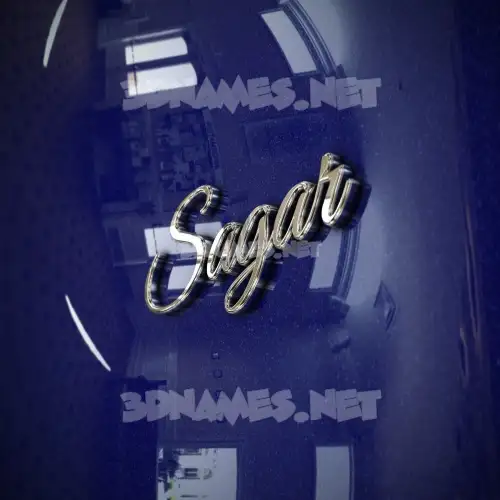 sagar in Metalic Blue style - 3D name wallpaper sagar in Metalic Blue style - 3D name wallpaper