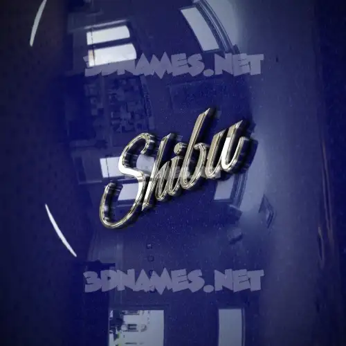 shibu in Metalic Blue style - 3D name wallpaper shibu in Metalic Blue style - 3D name wallpaper