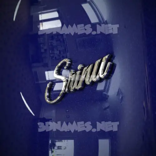 srinu in Metalic Blue style - 3D name wallpaper srinu in Metalic Blue style - 3D name wallpaper