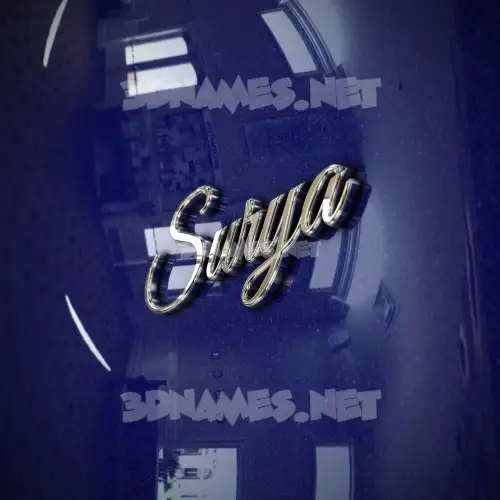surya in Metalic Blue style - 3D name wallpaper surya in Metalic Blue style - 3D name wallpaper