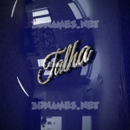 talha in Metalic Blue style - 3D name wallpaper talha in Metalic Blue style - 3D name wallpaper