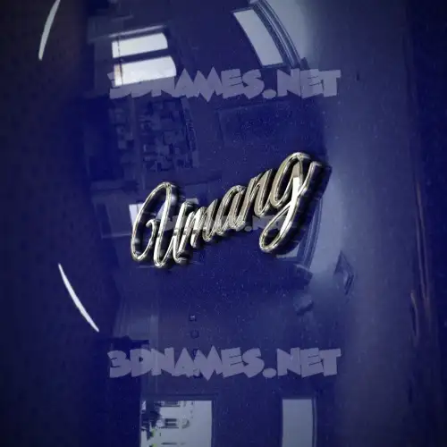 umang in Metalic Blue style - 3D name wallpaper umang in Metalic Blue style - 3D name wallpaper