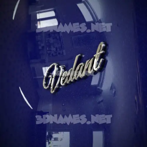 vedant in Metalic Blue style - 3D name wallpaper vedant in Metalic Blue style - 3D name wallpaper