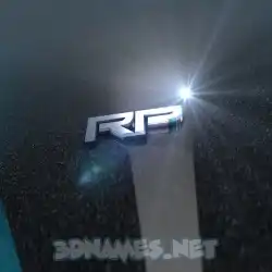 rp in Black Metalic style - 3D name wallpaper