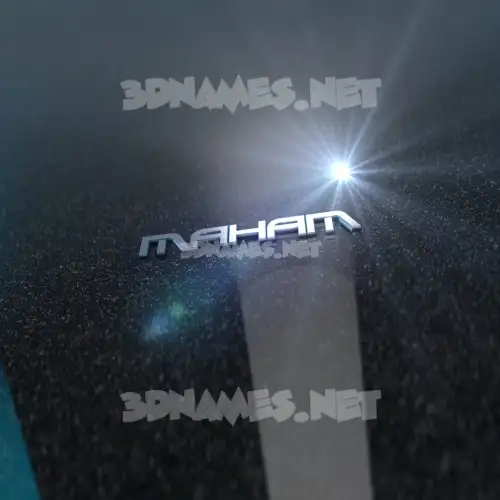 maham in Black Metalic style - 3D name wallpaper