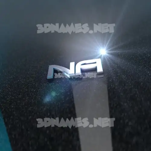 na in Black Metalic style - 3D name wallpaper