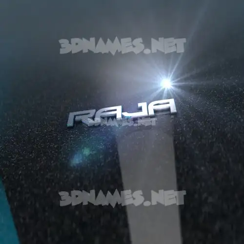 raja in Black Metalic style - 3D name wallpaper raja in Black Metalic style - 3D name wallpaper