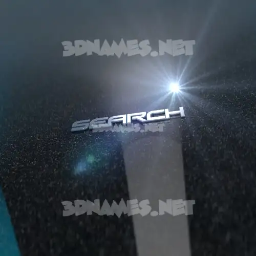 search in Black Metalic style - 3D name wallpaper