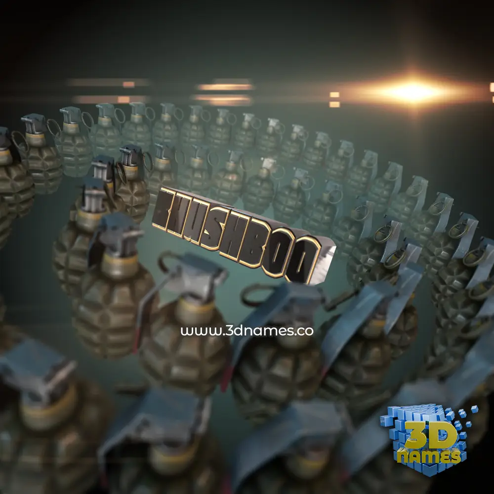 khushboo in Grenades style - 3D name wallpaper khushboo in Grenades style - 3D name wallpaper