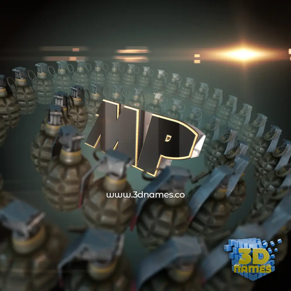 mp in Grenades style - 3D name wallpaper