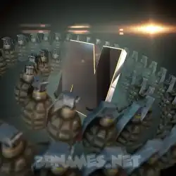 n in Grenades style - 3D name wallpaper