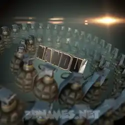 nandu in Grenades style - 3D name wallpaper