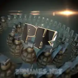 pk in Grenades style - 3D name wallpaper