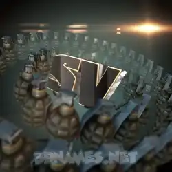 sv in Grenades style - 3D name wallpaper