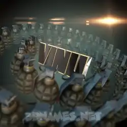 vinu in Grenades style - 3D name wallpaper