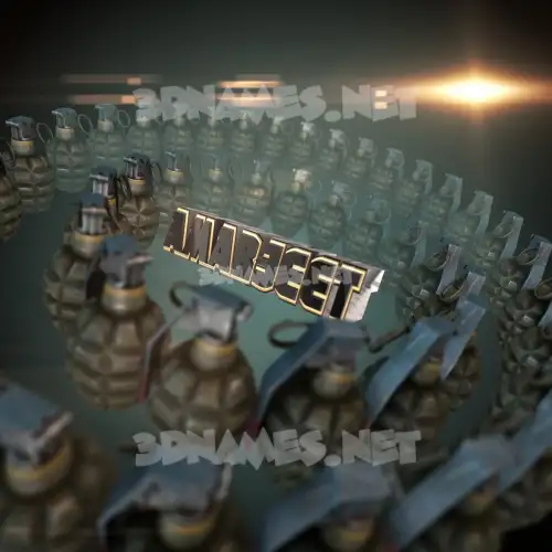 amarjeet in Grenades style - 3D name wallpaper