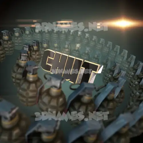 chut in Grenades style - 3D name wallpaper chut in Grenades style - 3D name wallpaper
