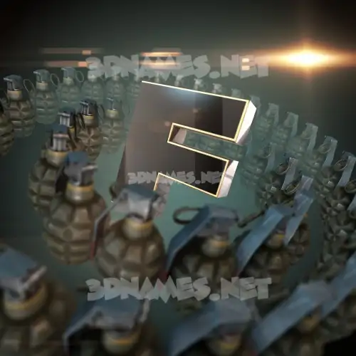 f in Grenades style - 3D name wallpaper f in Grenades style - 3D name wallpaper