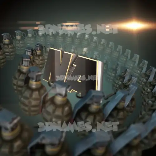 na in Grenades style - 3D name wallpaper na in Grenades style - 3D name wallpaper