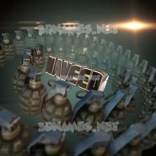 naveed in Grenades style - 3D name wallpaper naveed in Grenades style - 3D name wallpaper